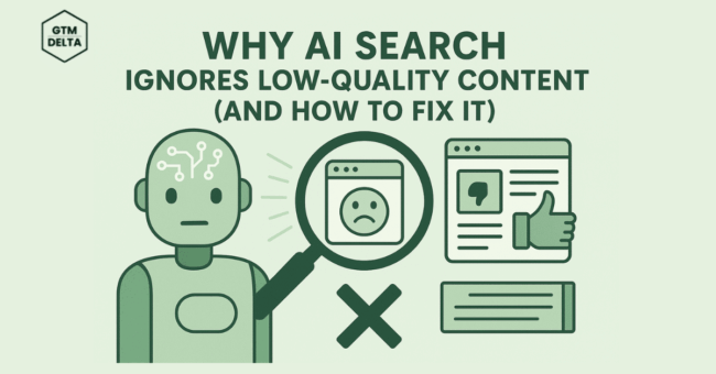Why AI Search Ignores Low-Quality Content (and How to Fix It)